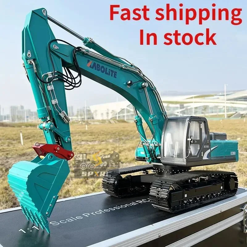 

RC 1/14 Hydraulic Excavator Model K350 Standard Version with Light and Sound Set KABOLITE High-end Metal Model Boy Toy Gift