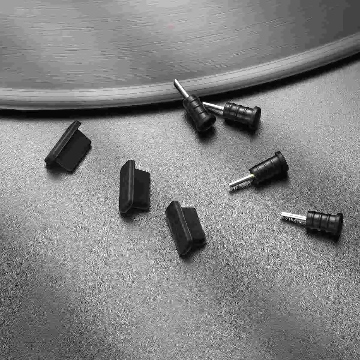 UKCOCO 10 пар защитных чехлов USB Type C силиконовые чехлы для разъемов (черные) заглушки