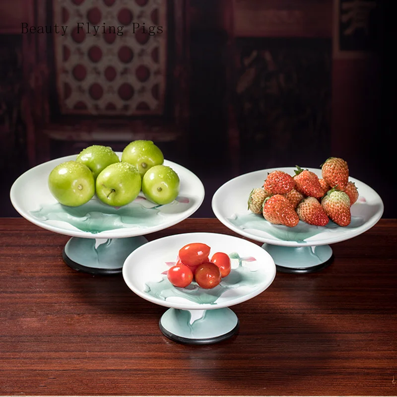 Креативные искусственные цветы и листья для домашнего использования тарелки с