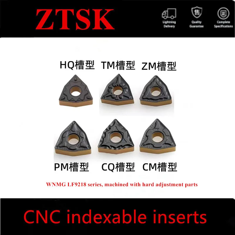 

10PCS DESKAR WNMG080408 WNMG080404 WNMG080412 HQ TM CQ PR CM PM ZM R S L S LF9218 CNC Lathe Cutting Tools Carbide Inserts