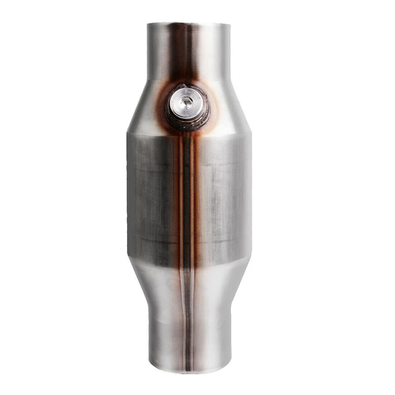 

4Pcs 2.5Inch Spun Universal Catalytic Converter High Flow Stainless Steel 425250 Exhaust Catalytic Converter