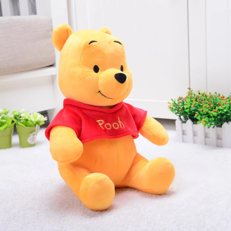 

Disney Cartoon Plush Doll Anime Figures Kawaii Winnie The Pooh Cute Stuffed Animal Pillow Bear Toys For Children Christmas Gifts
