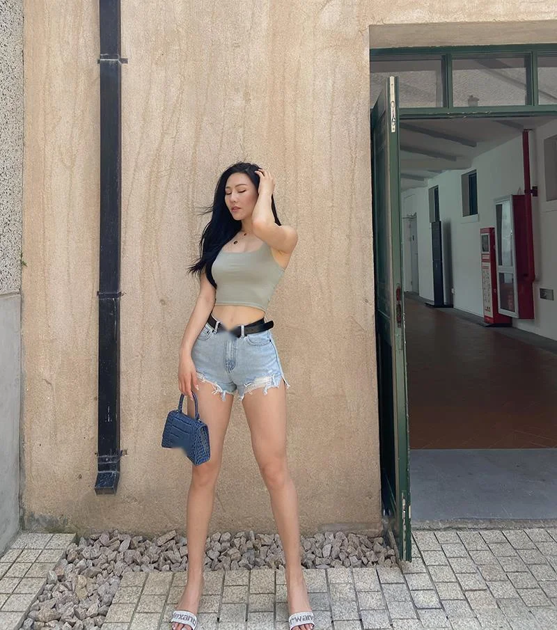 Wenfly одежда с высокой талией сексуальные перфорированные необработанные летние