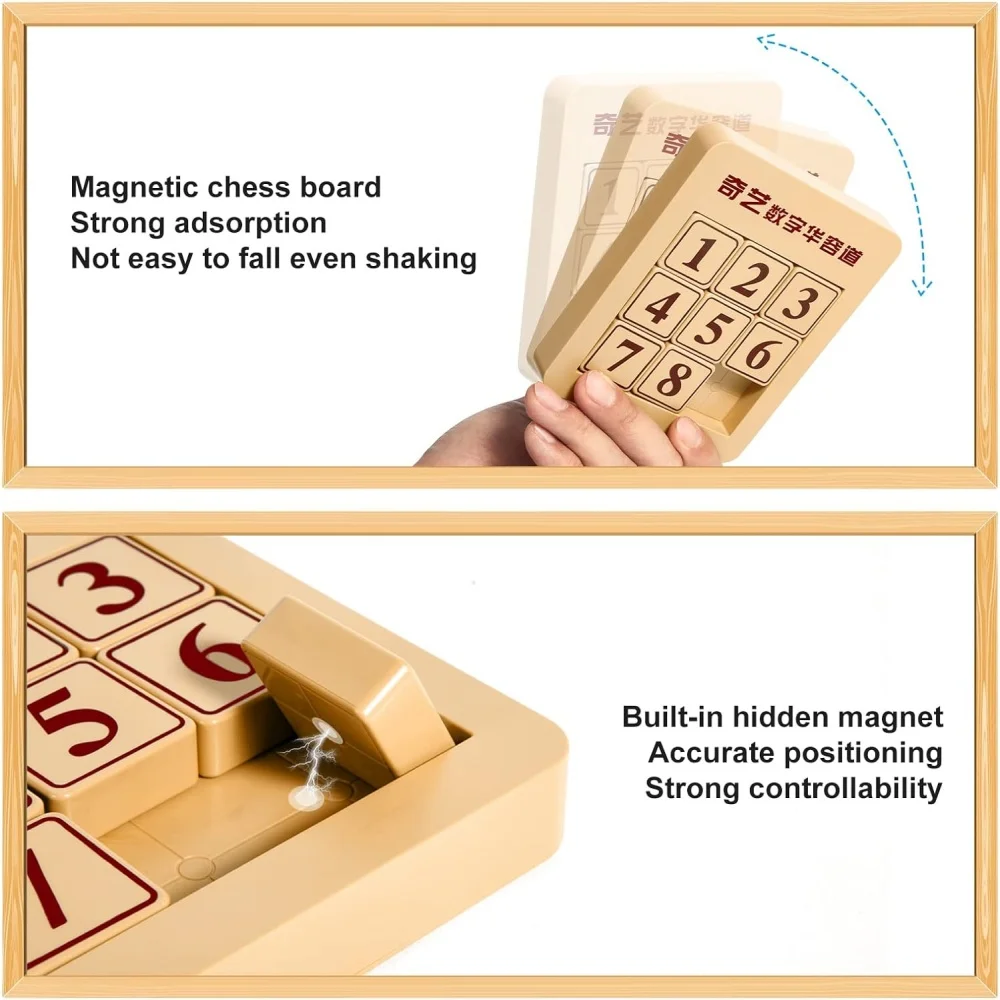 Qiyi Klotski Magic Cube 3x3x3/4x4x4/5x5x5 Деревянная Раздвижная Головоломка Магнитная Семейные