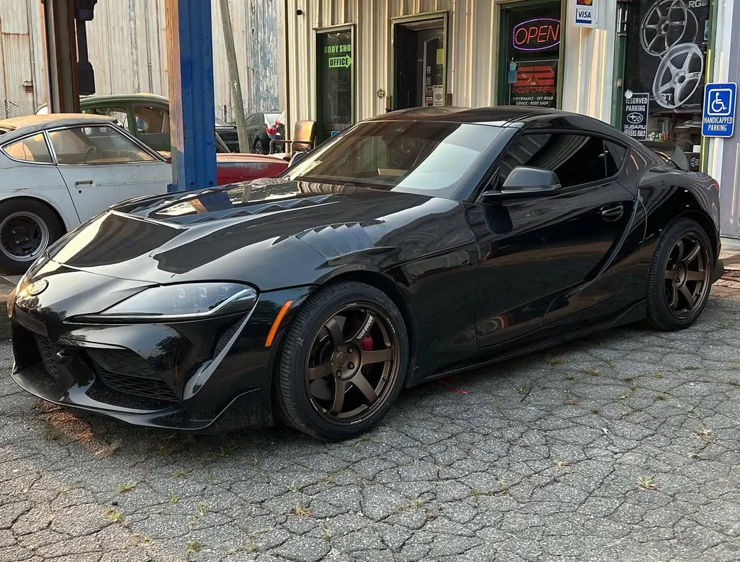Фото Высокопроизводительный капот из углеродного волокна для Toyota Supra A90 A91 MK5, новые автозапчасти в комплекте №2