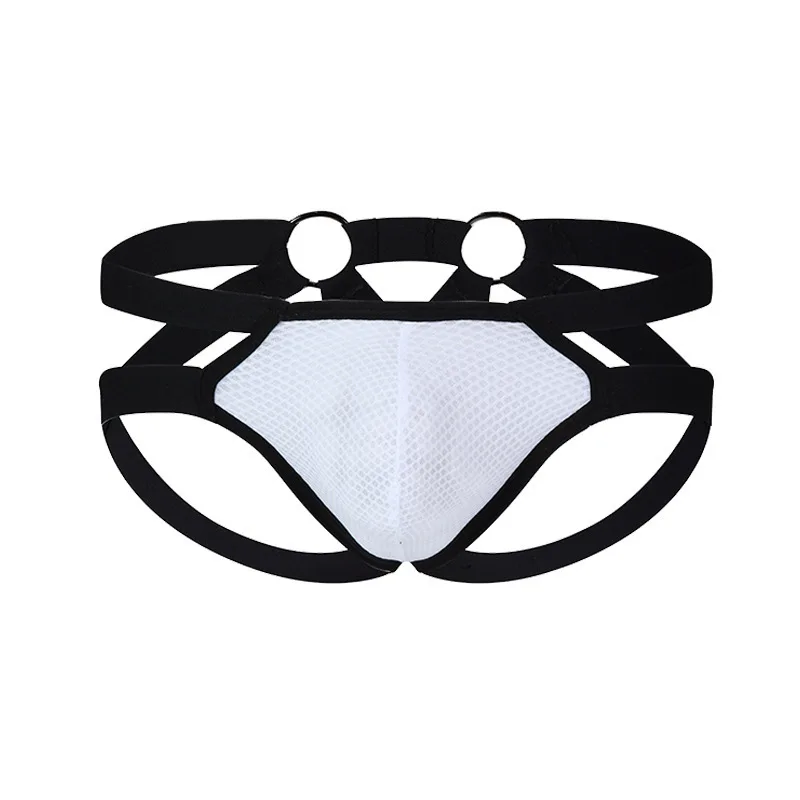Стринги мужские дышащие пикантное нижнее белье с вырезами U-образные штаны из
