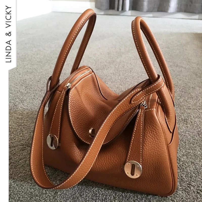 

Роскошная докторская сумка из натуральной кожи 2023, трендовая женская сумка, модная Большая вместительная классическая сумка через плечо из мягкой воловьей кожи для отдыха