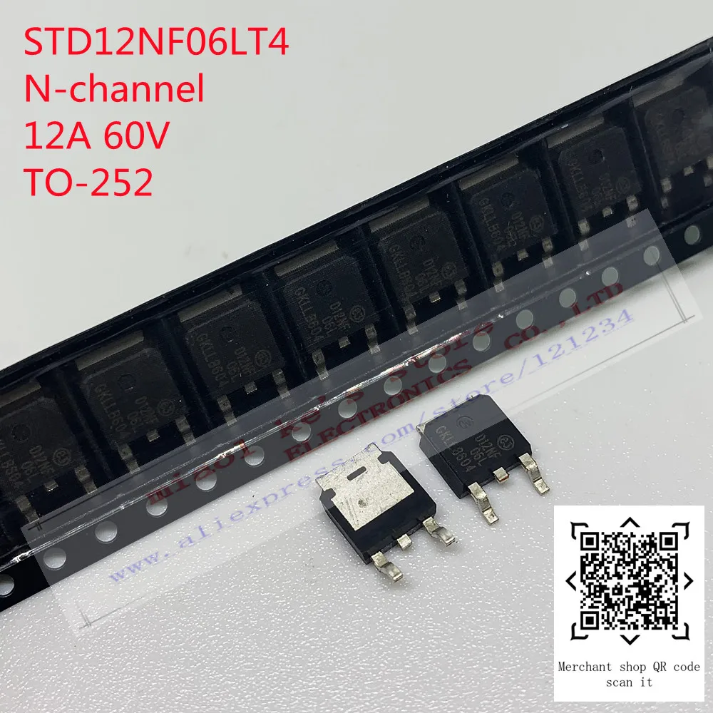 

[10pcs] New Original : STD12NF06LT4 D12NF06L D25NF10L D30NF03L D30NF04L D60NF04L D60NF55L SMD TO-252 MOS field effect tube