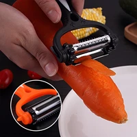 peeler kitchen 3 in 1 rotatable stainless steel blade fruit vegetable potato carrot peeler grater kitchen tools gadgets