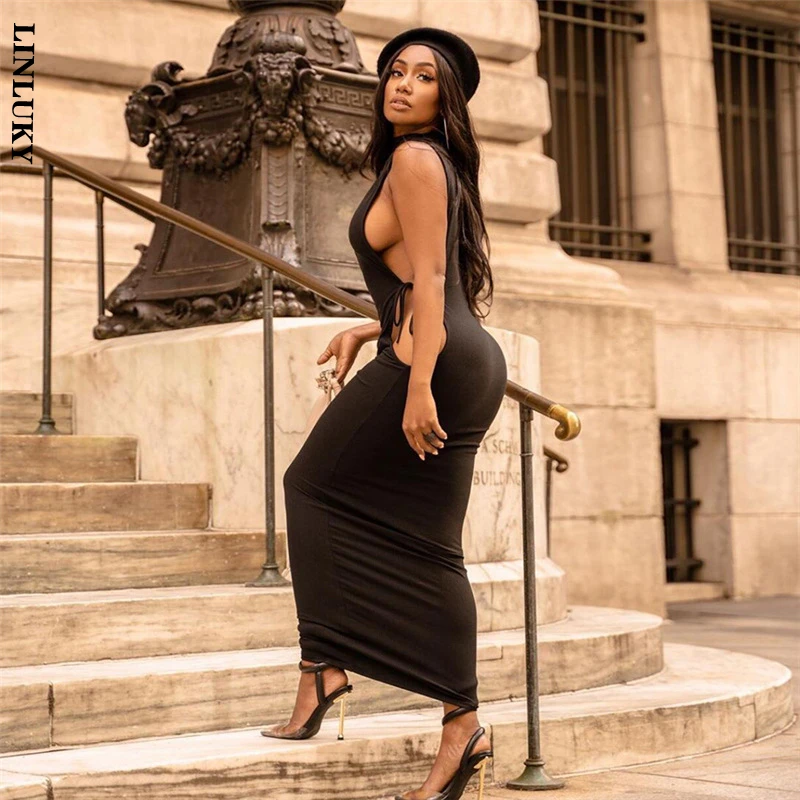 

Женское облегающее платье миди на бретельках, летнее привлекательное модное платье с сумочкой на бедрах, одежда для клувечерние