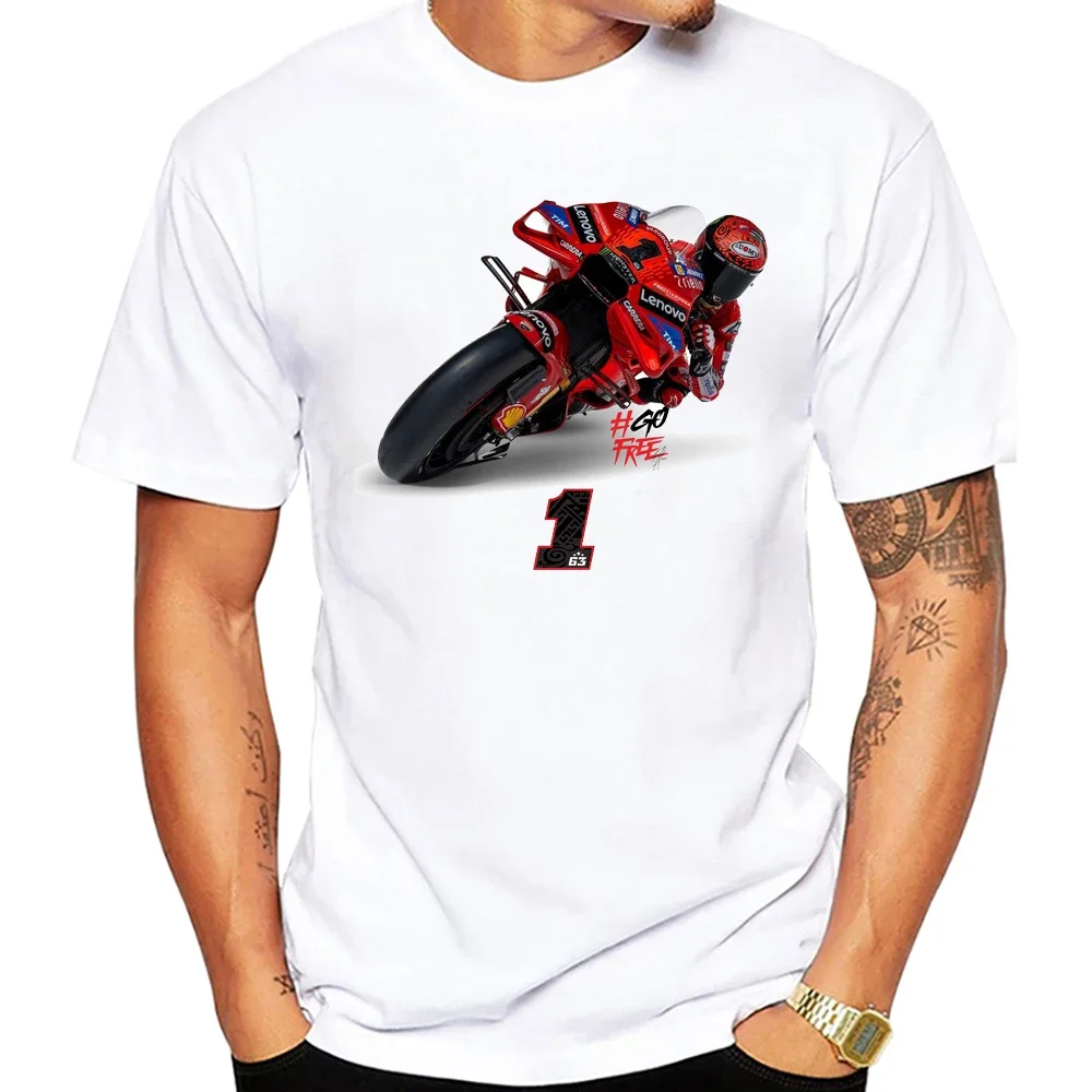 63 3 звезды Франческо пекко Bagnaia GP Race Pecco 1 футболка для верховой езды хип-хоп