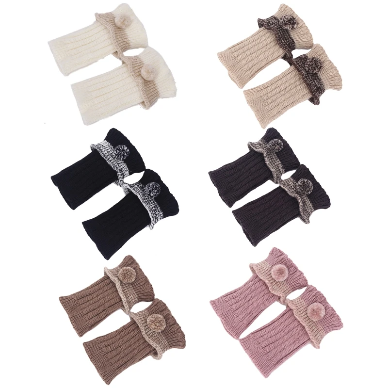 

Вязаный Бюстгальтер Обрезанные гетры, Короткие манжеты для ног