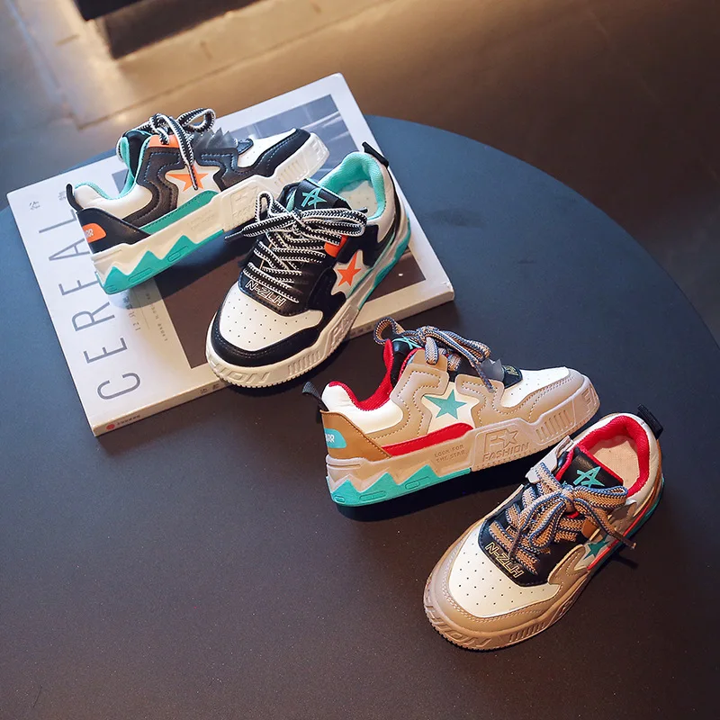 Autumn Fashion Colorful Platform Sneakers Kids Designer Shoes Outdoor Breathable Children's Sports Shoes Boys basket enfant 2022