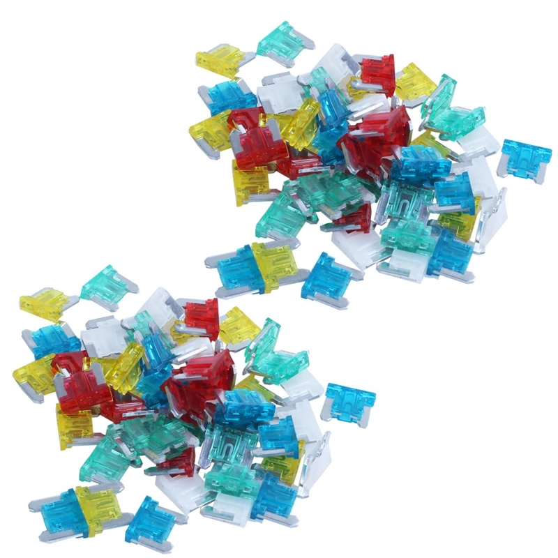 100Pc Slim Low Profile Mini Blade Fuse APS ATT Car Truck RV 10/15/20/25/30AMP Set-FS-PHFU