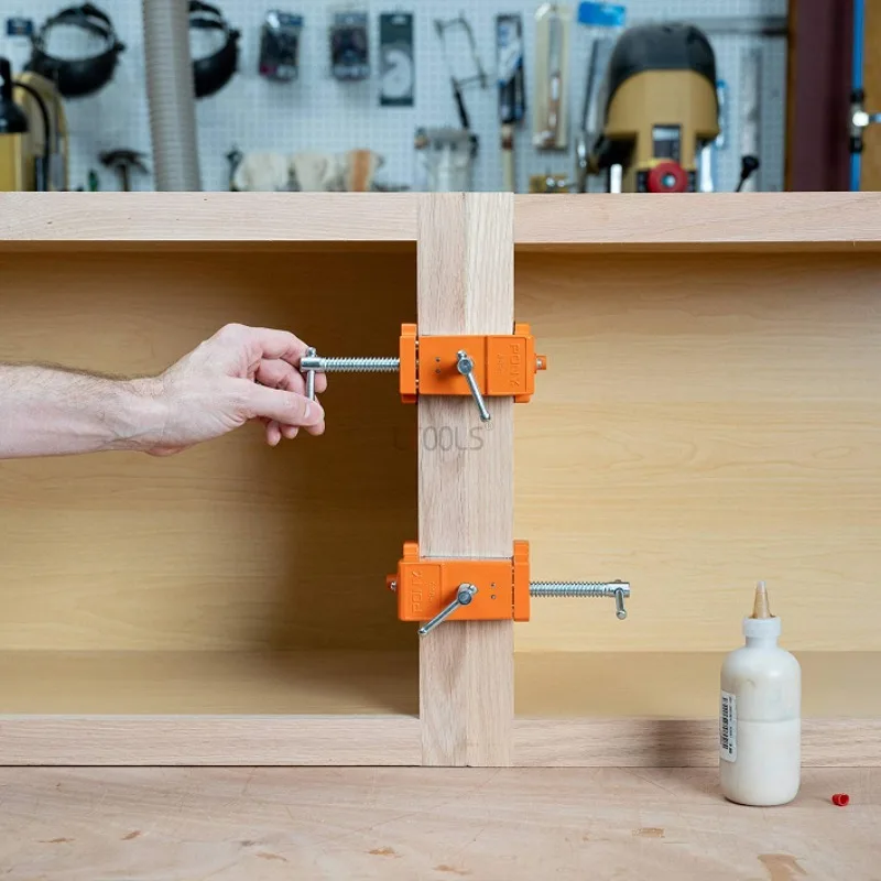 

New Fixing Clip for Wood Panel Splicing Fixed Woodworking Cabinet Claw Manual Punching Auxiliary Clamp Locker Punching Fixture