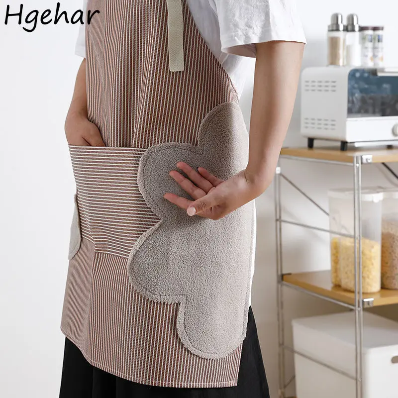 

Cooking Aprons Antifouling Cleaning Tools Kitchen Simple Oil-proof Baking Apron Women Portable Pocket Chef Pinafore Household