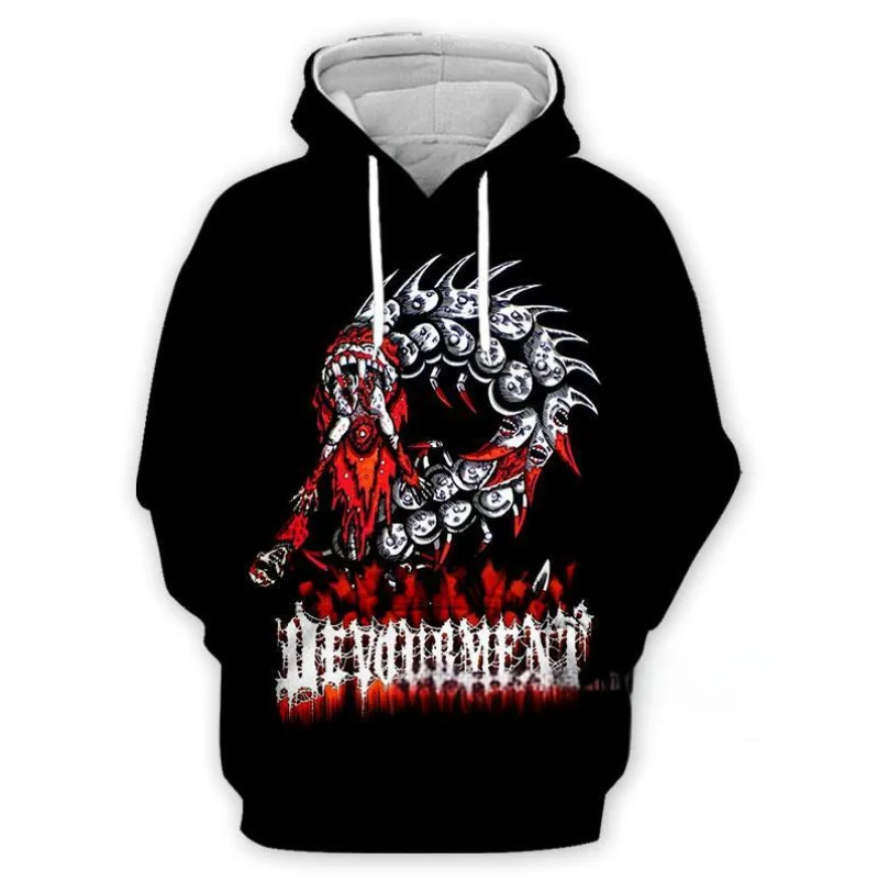Толстовки с капюшоном Devourment Band для мужчин и женщин повседневная уличная одежда 3D
