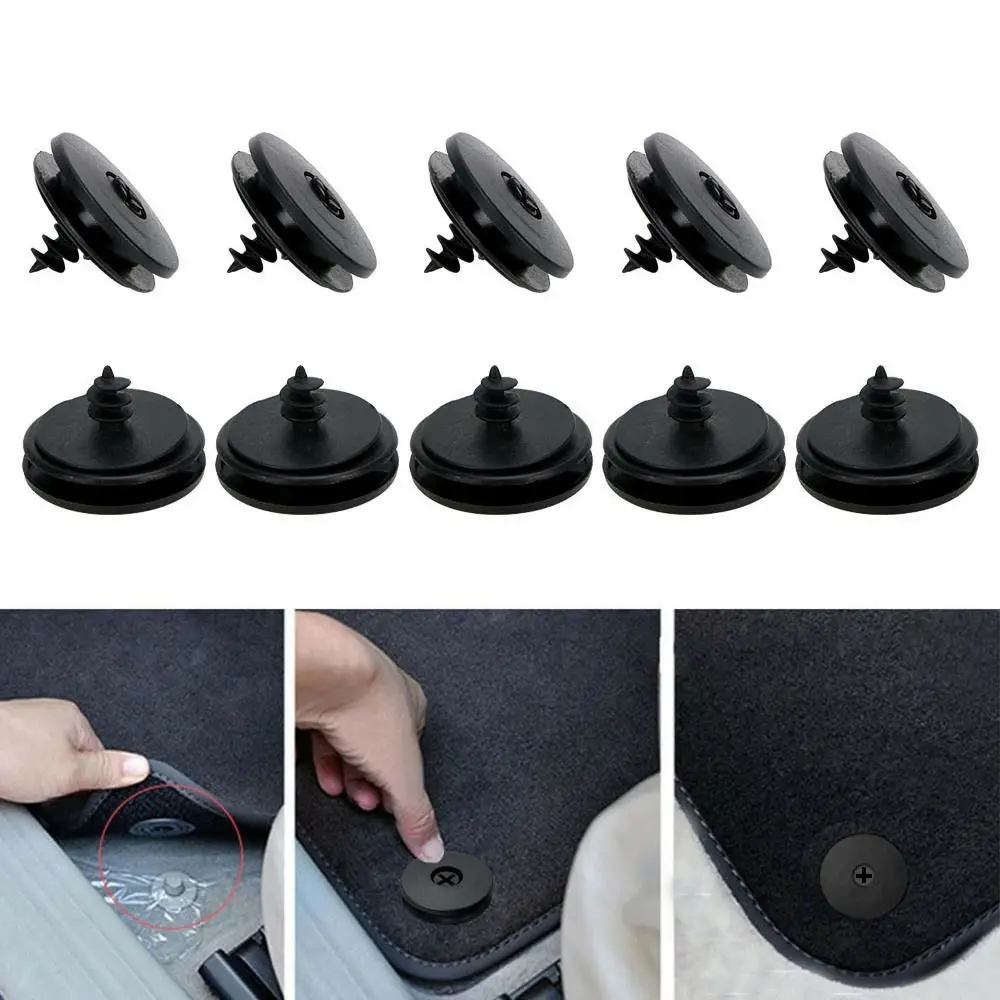 

10Pcs Durable Car Accessories Skid Resistant Carpet Floor Mats Fastener Clips Antiskid Pad Auto Car Floor Mat Buckle