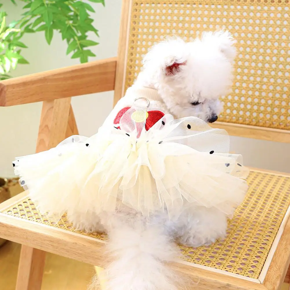 Платье для питомца без ограничений очаровательное платье с бантом