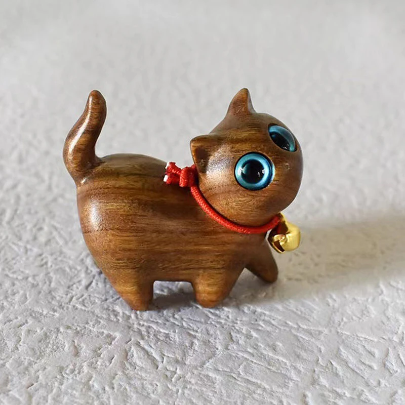 

Деревянная фигурки кошки