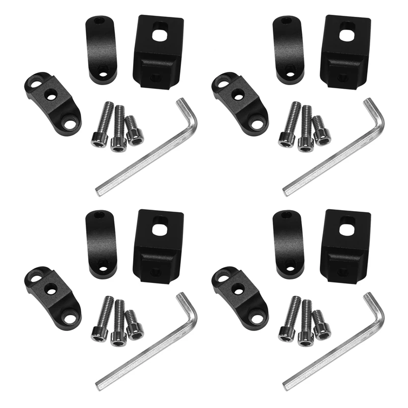 

4X Universal Handlebar 22Mm 7/8Inch Headlight Bracket Spotlight Mount Holder Tube Clamp For Cafe Racer Chopper