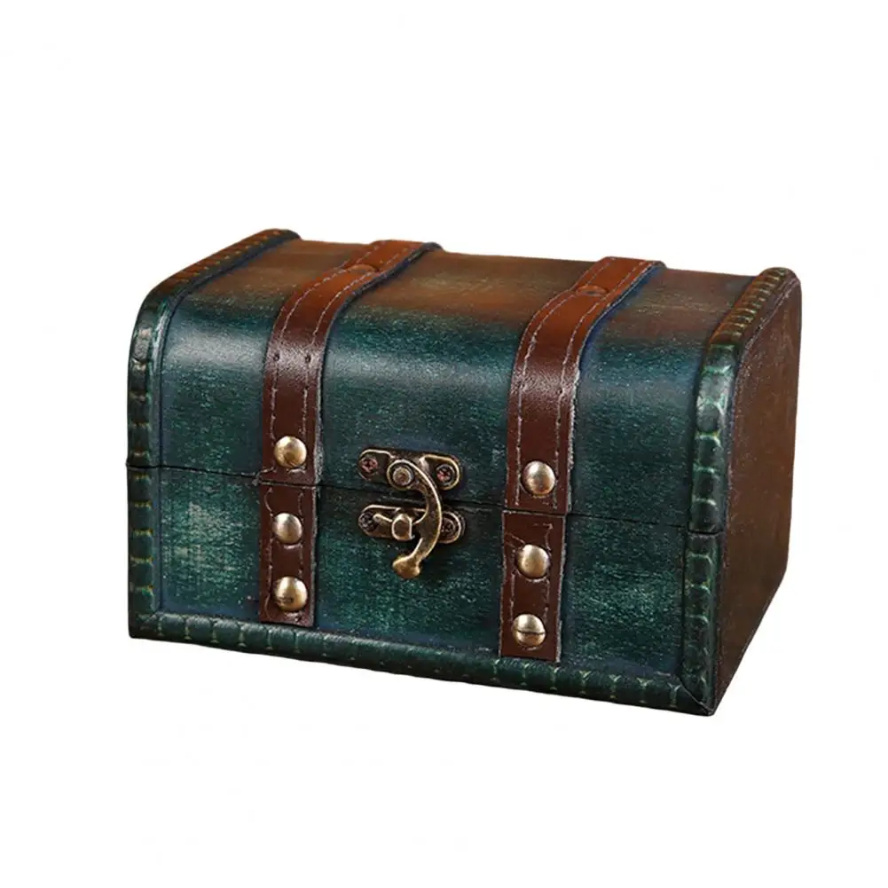 

Useful Jewelry Box Home Supplies Jewelry Organizer Box Vintage Photography Prop Retro Storage Wooden Box Dustproof