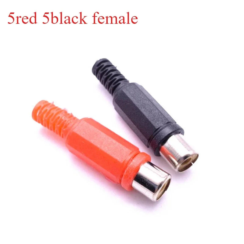 

Пластиковые разъемы лотоса RCA 10 шт.