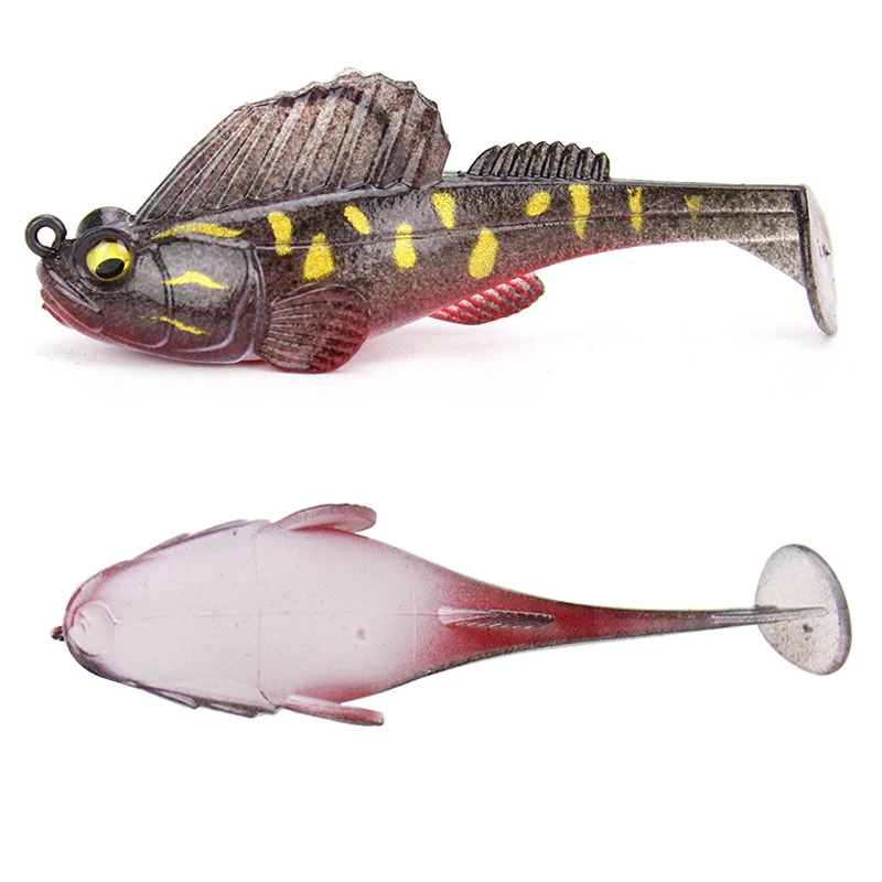 

1Pcs Fishing Lure Soft Bait 7cm 14g Dark Sleeper Swimbaits Soft Lures Pike Lure Bass Swimmer Perch Fishing Leurre Souple Tackle