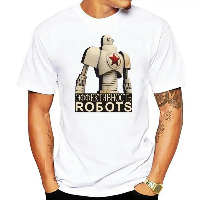 

Cccp Soviet Propaganda T Shirt Ussr Russia Russian Hammer & Sickle Robot Cool Casual Pride T Shirt Men Unisex New