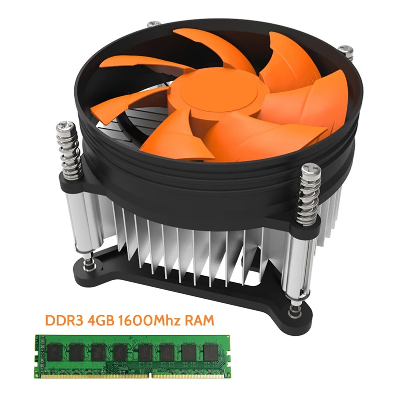 

DDR3 4GB Ram Memory+115X Cooling Fan 1600Mhz 240 Pins PC3-12800 Desktop RAM For AMD Desktop RAM Memoria