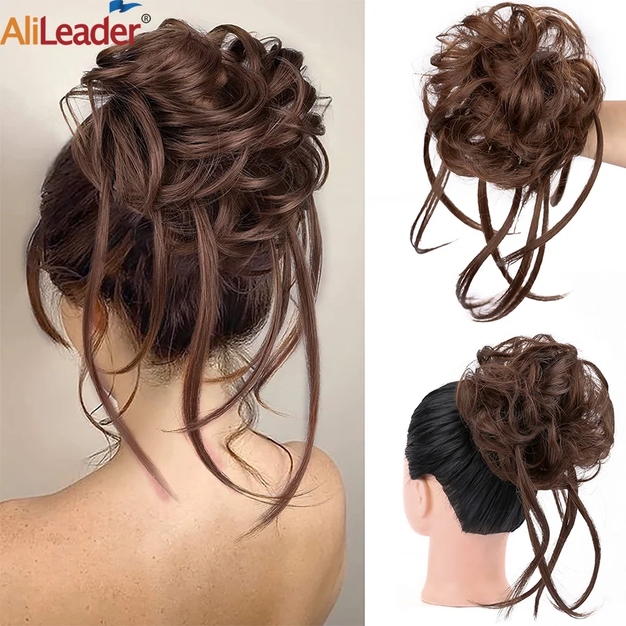 

New Messy Hair Bun Fluffy Women's Hair Scrunchie Short Ponytai Hair Accessories For Women Synthetic Hair Tails Hairpiece