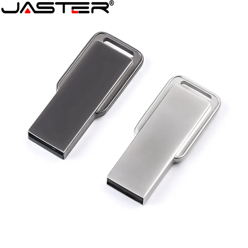 

JASTER Mini Metal USB Flash Drives 64GB Black Water Proof Pen Drive 32GB Creative Business Gift Memory Stick 16G Silver Pendrive
