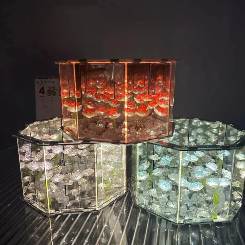 Новинка 2024 г. самодельный креативный тюльпан цветок морской куб восьмиугольный