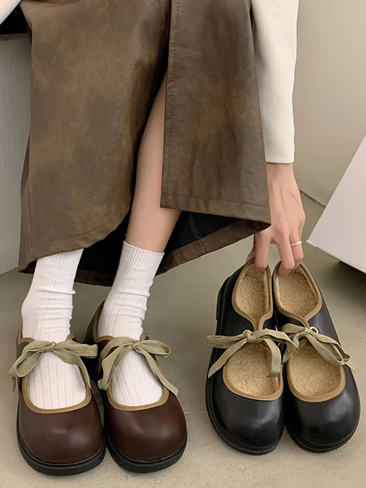 

Туфли женские мягкие на плоской подошве, из ПУ кожи