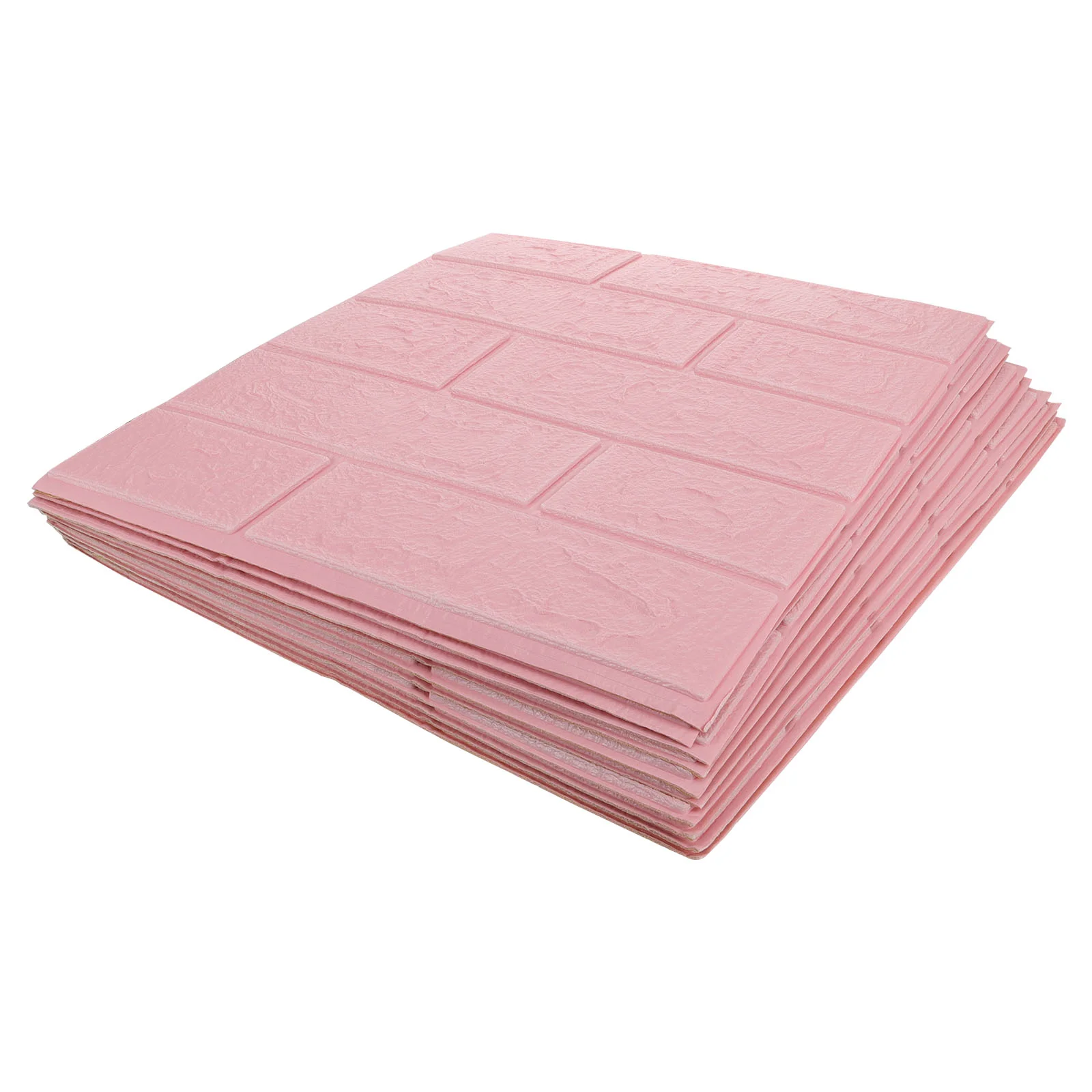 

10pcs Wall Pastes Self-adhesive Brick Texture Refurbished Wallpapers Decors Stickers Waterproof