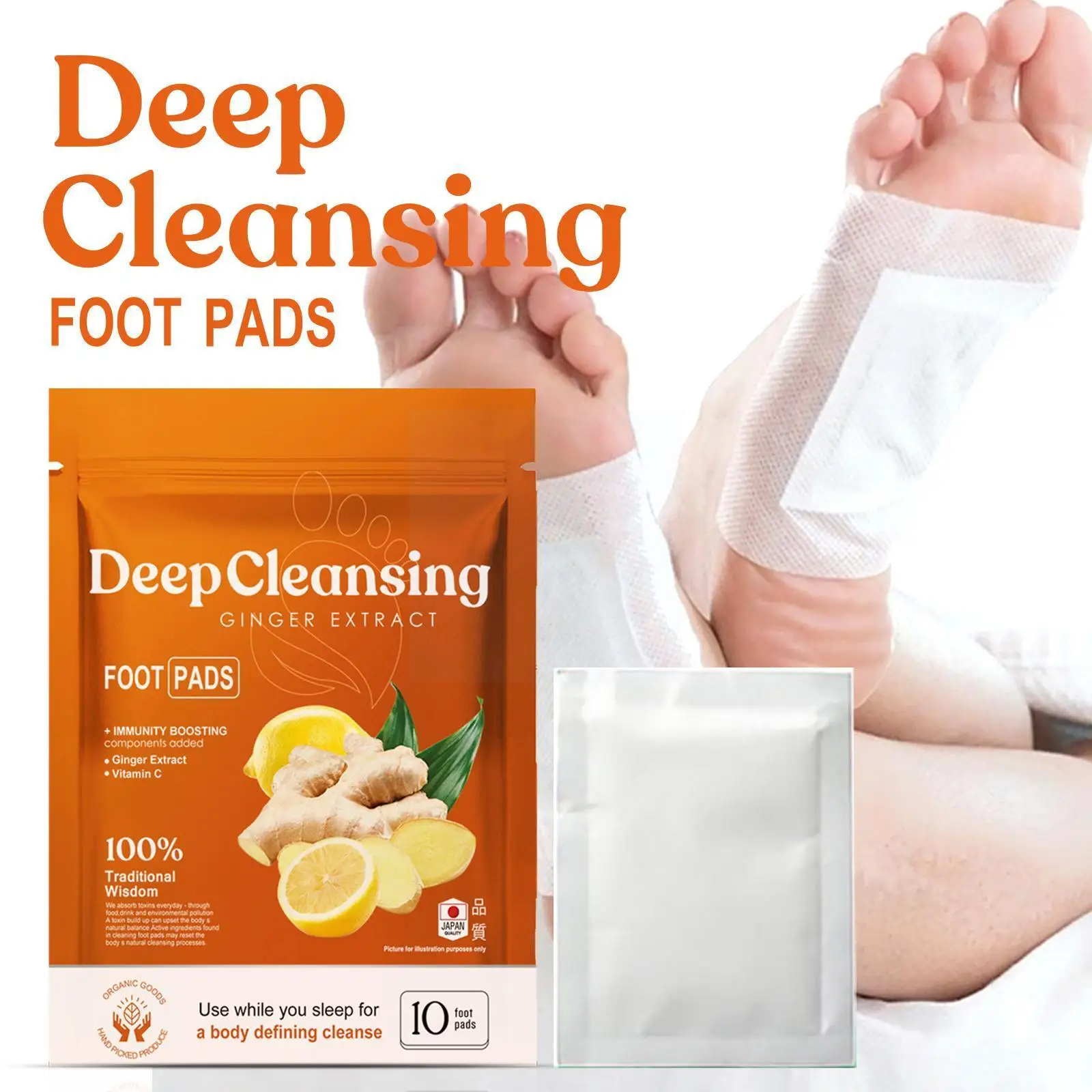 

Natural Herbal Detox Foot Patches Weight Loss Patches For Stress Relief Deep Sleep Feet Pads Slimming Cleansing B5b0