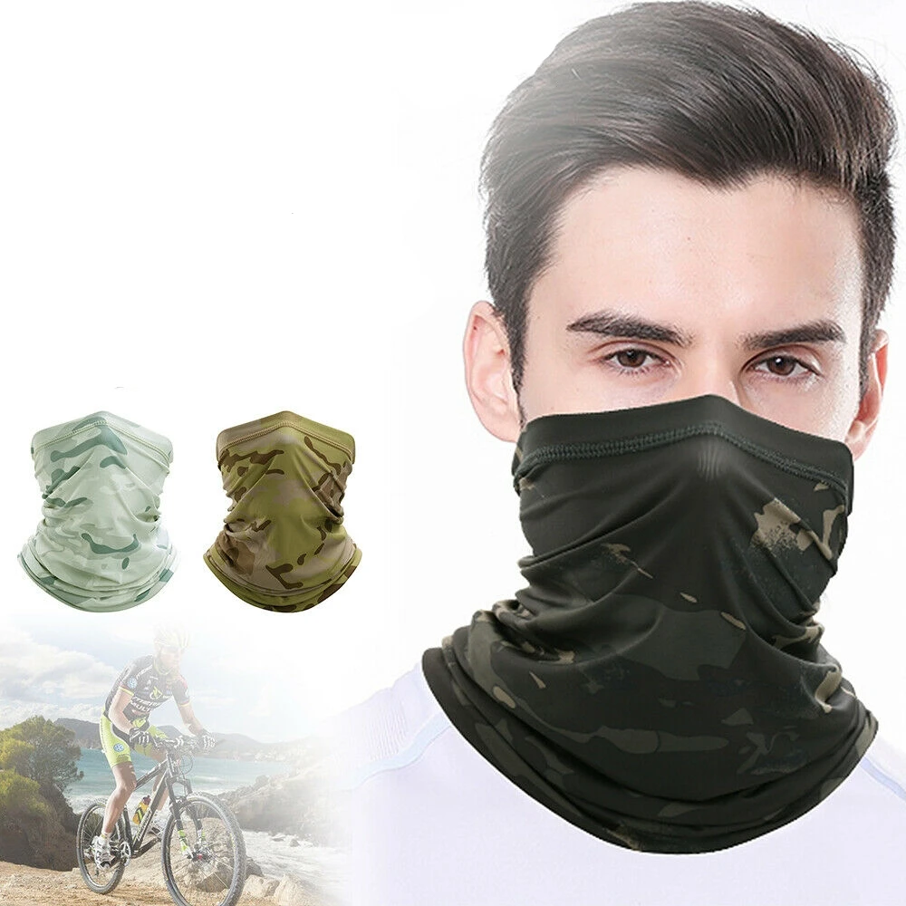

Ice Silk Cooling Breathable Neck Gaiter Bandana Face Dust Mask Cycling Half Face Mask Washable Reuseable for Men Women Summer