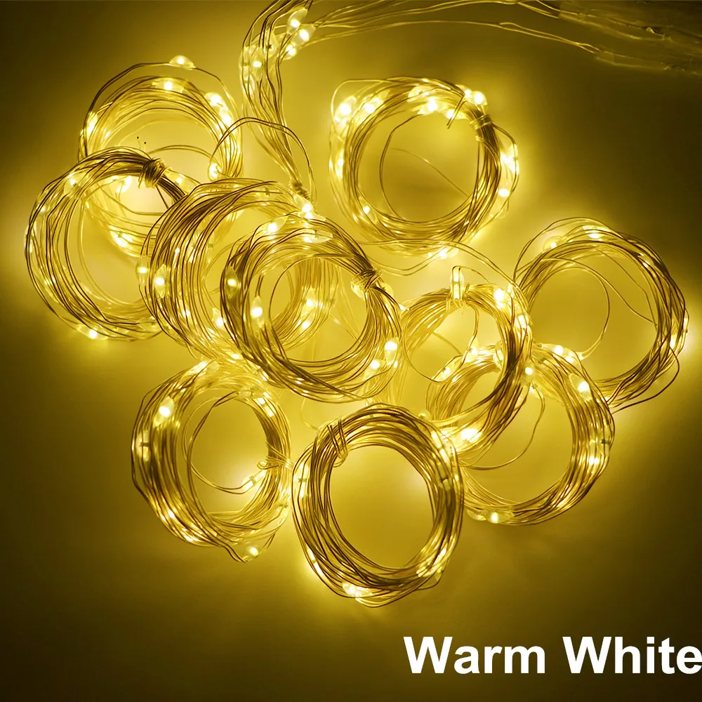 СВЕТОДИОДНАЯ Гирлянда для занавесок с дистанционным управлением через USB, Рождественское украшение, гирлянда 3 м, Сказочная гирлянда для нового года, свадьбы, окна, улицы, дома, комнаты