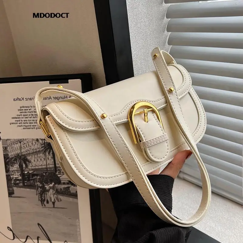 

Новинка, кожаные летние повседневные сумки на плечо для женщин, Классическая простая стильная сумка через плечо, роскошный дизайн 2023, модная дамская сумочка