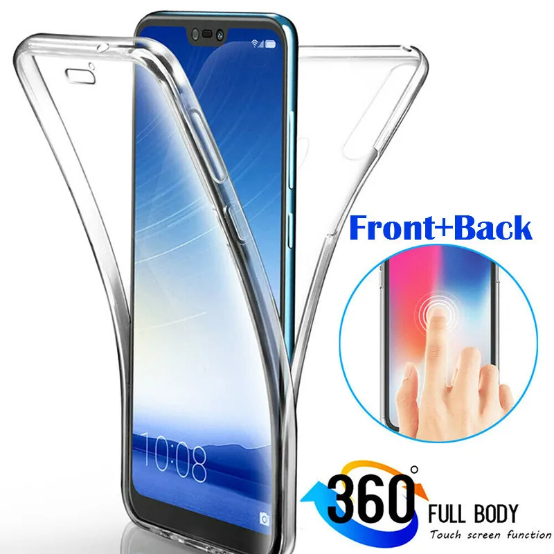 Чехол для Samsung Galaxy A30/A32/A33/A35/A50/A52/A54/A55/A71/A72/A73/A82/A91 прозрачный 360