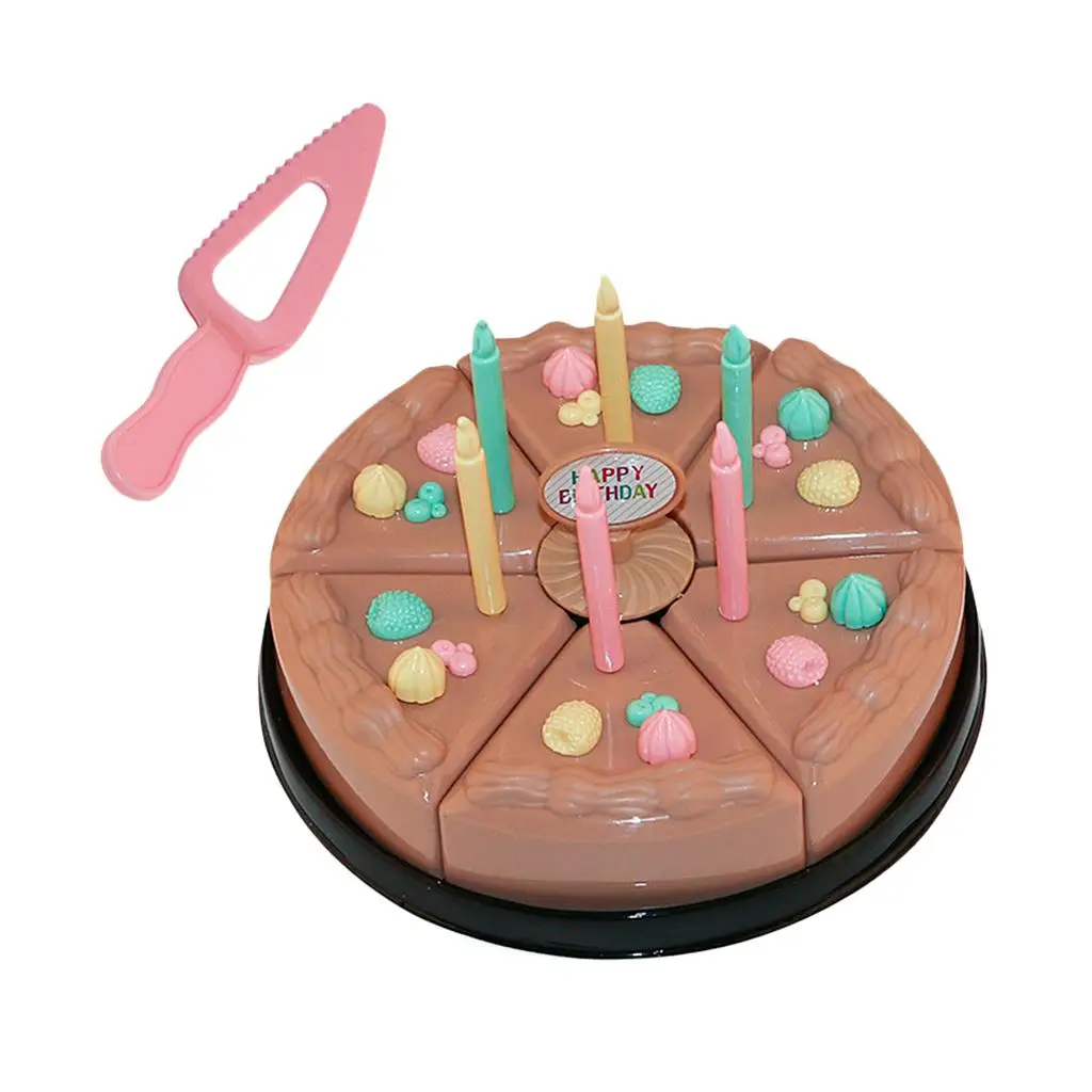 

Pretend Role Play Toy Chocolate Cake Food Cutting Toy Set