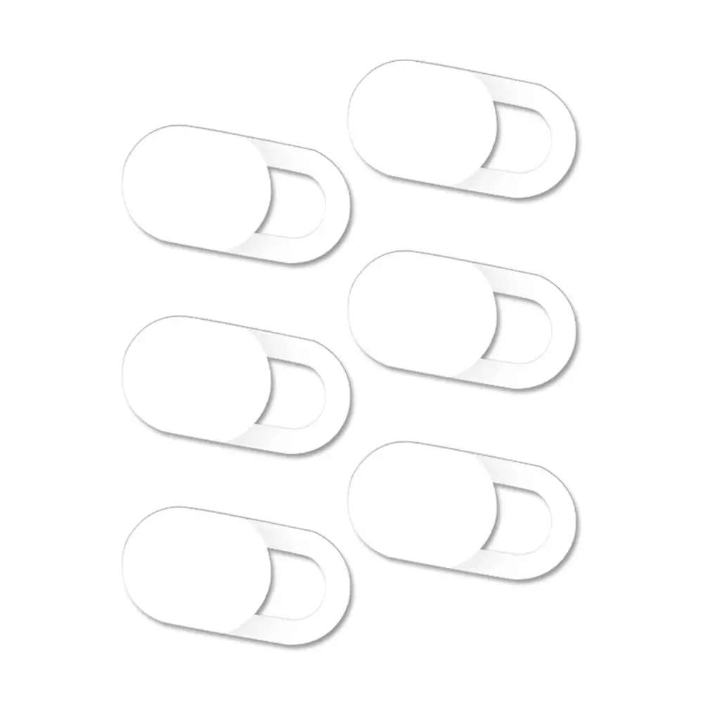 

6 Pieces Privacy Sticker Lens Cover Camera Accessories Screen Protector Protective Stickers Long-lasting No Scratches black