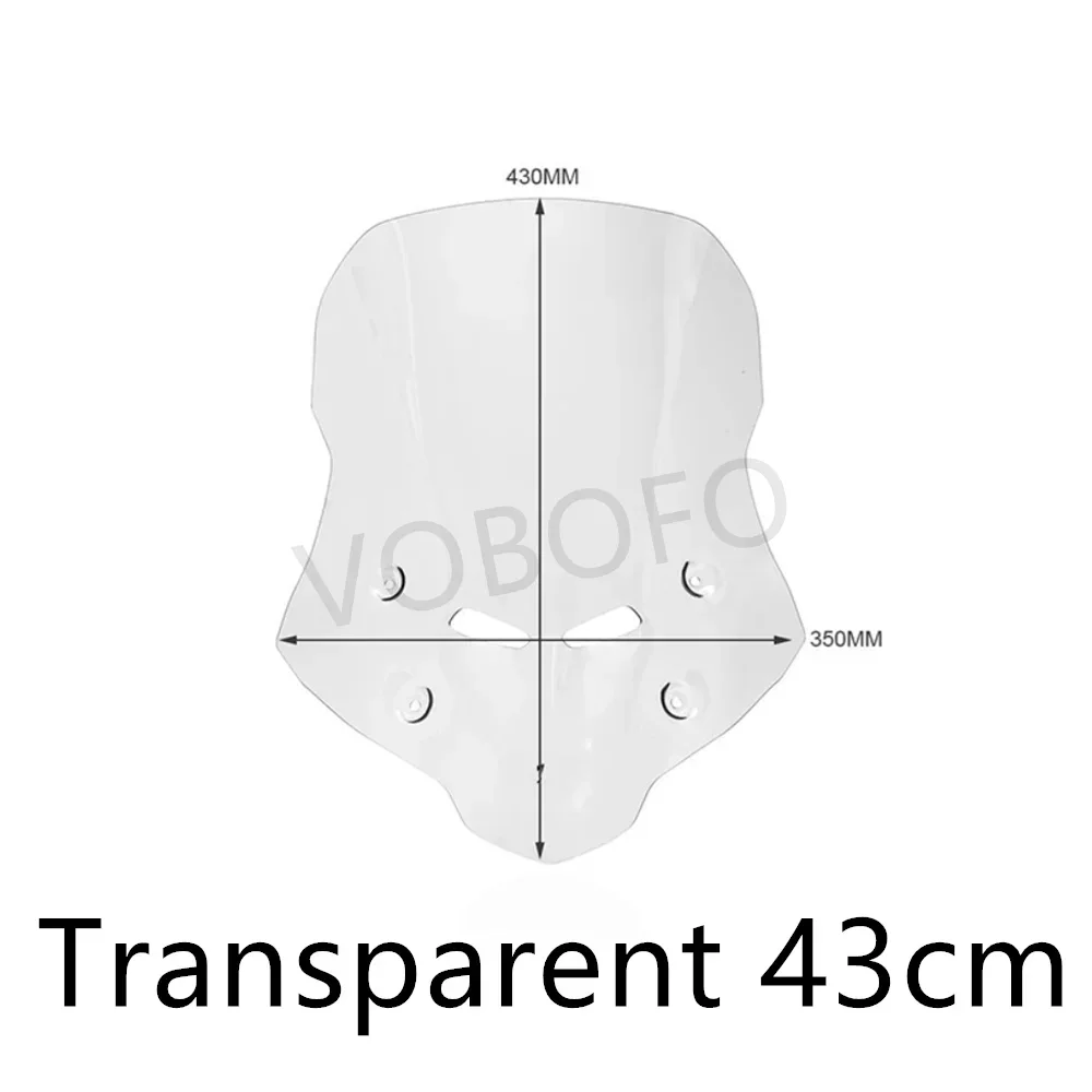 Увеличенное и модифицированное лобовое стекло мотоцикла переднее ветрозащитная