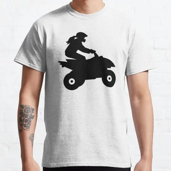 

Quad woman girl t shirt for HONDA BSA Bajaj Kawasaki Suzuki Harris Ghezzi