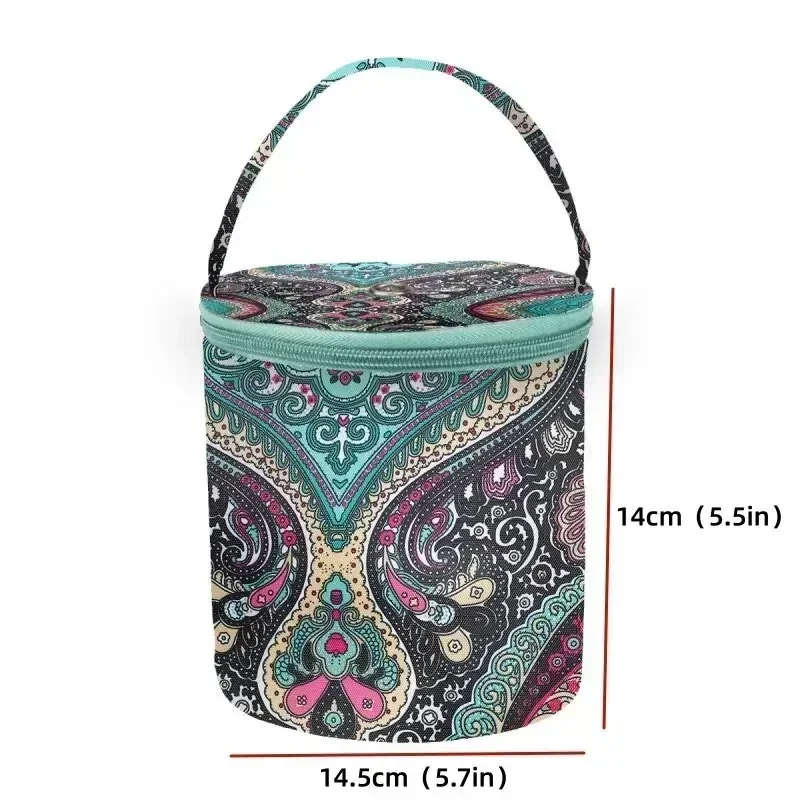 Сумка для хранения горячей пряжи 2025 Короткое ведро перфорированной Круглая