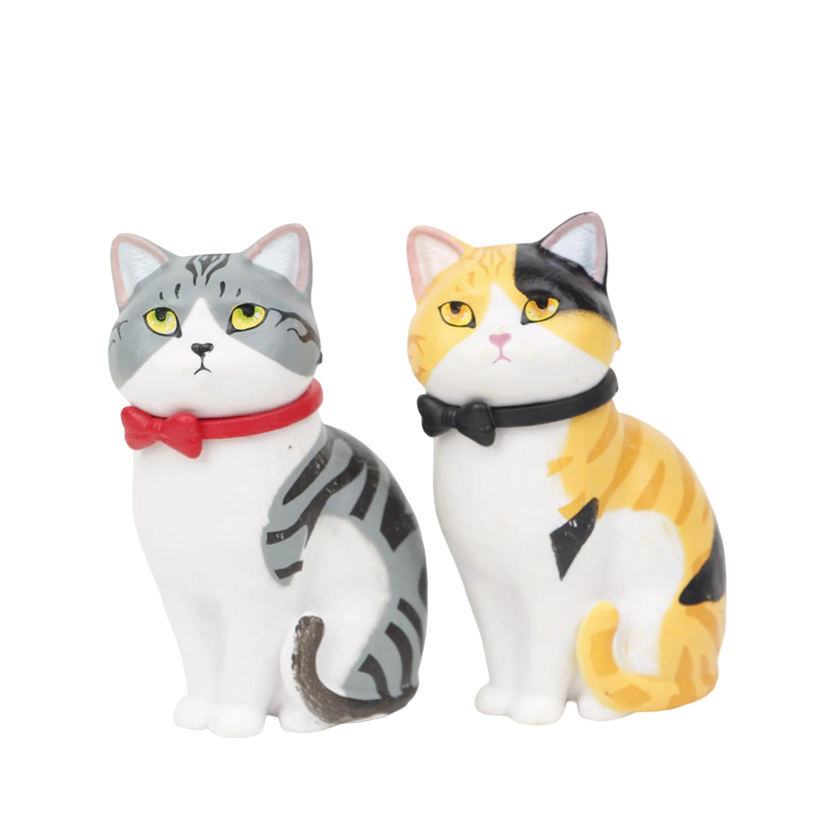

6pcs Simulation Cats Action Figures Lovely Educational Cats Animals Model Toy for Home Office Tabletop Ornament