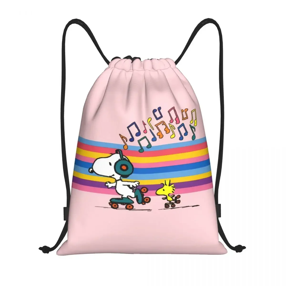 

Custom Woodstock Dog Manga Cartoon Drawstring Bag for Training Yoga Backpacks Men Women Sports Gym Sackpack