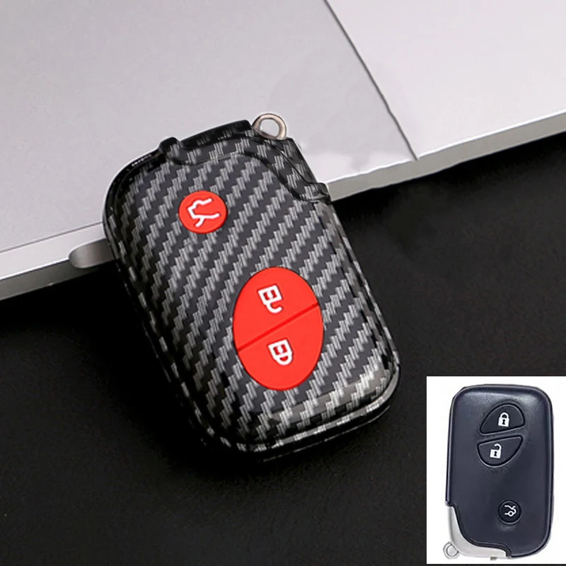 3/4 кнопочный автомобильный брелок из АБС-карбона для Lexus GS430 ES350 GS350 LX570 IS350 RX350 IS250