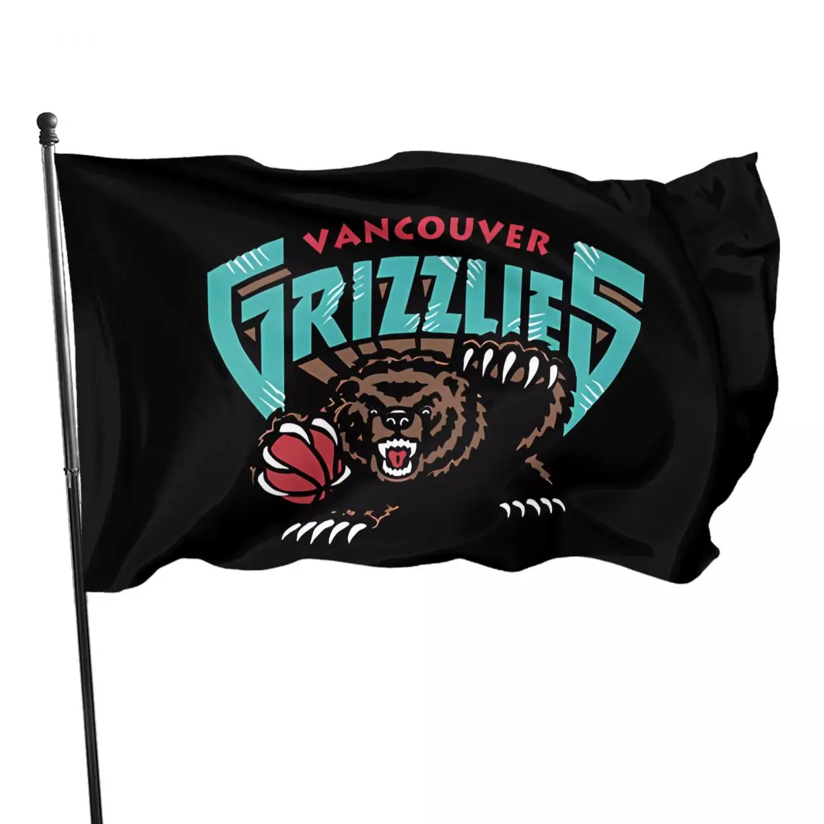 

Vancouver Grizzlies Outdoor Banner Fun Decoration Competition sport Cheering flag Parade Nautical flag Outdoor Travel Portable