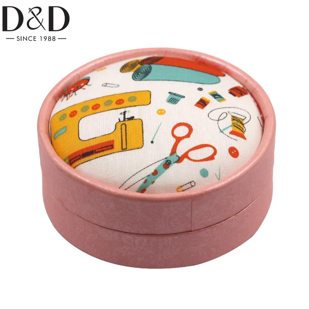 D&D Portable Home Sewing Kits Box for Adults Small Sewing Supplies with Basic Sewing Threads Scissors Mini Sewing Tools